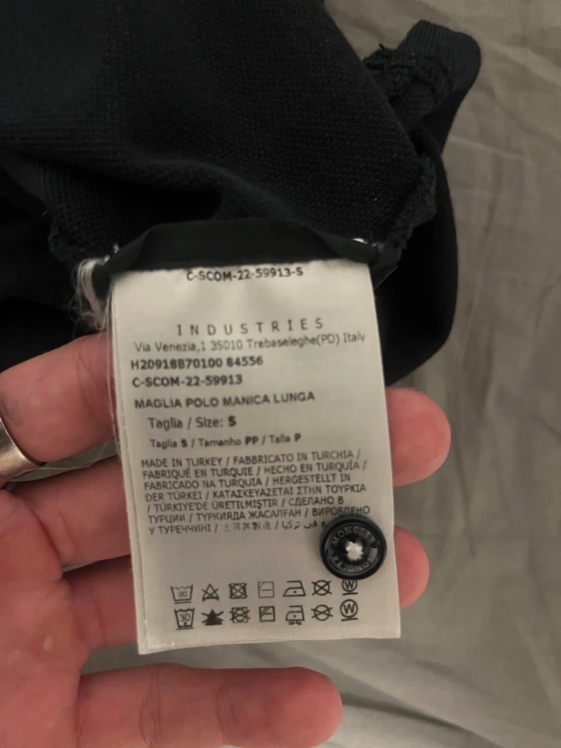 Svart  Moncler pikétröja - 3