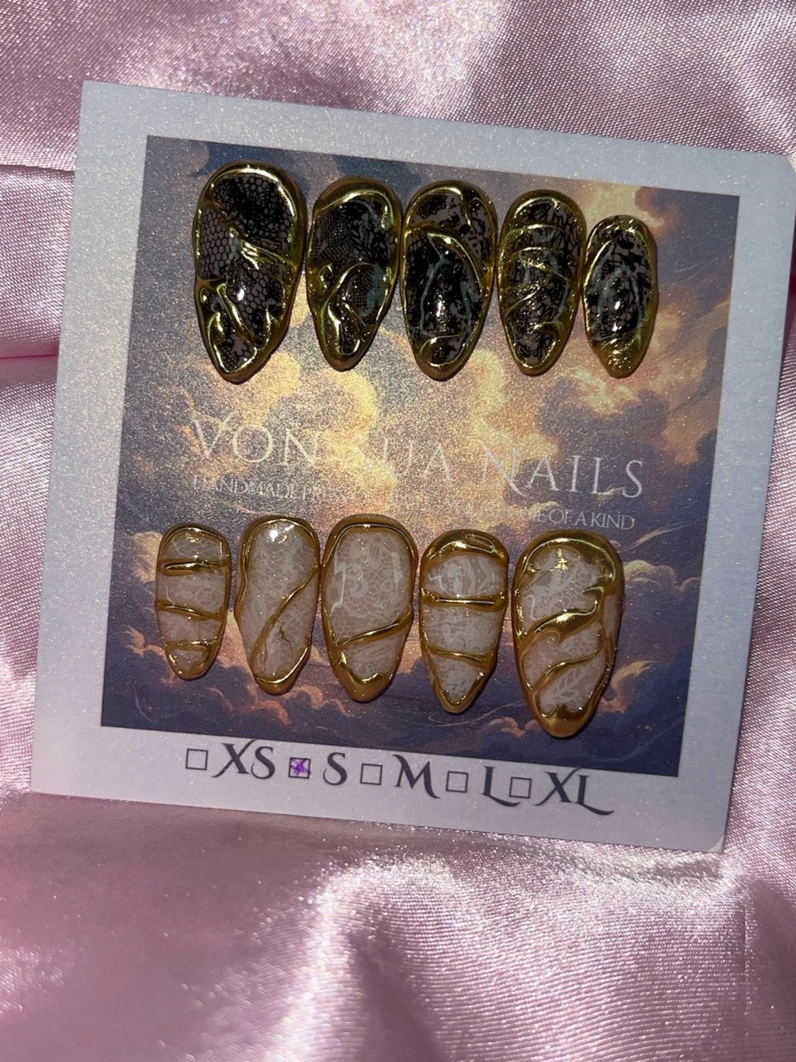 NoirLace (S);Medium Almond - 2