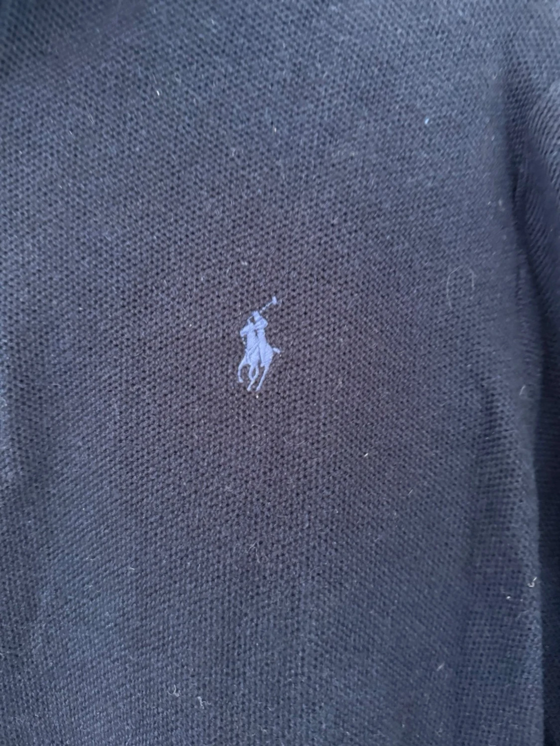 Mörkblå halvzip tröja - 4