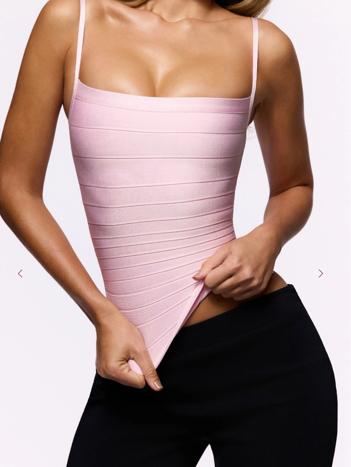 Ljusrosa ribbad linnetopp