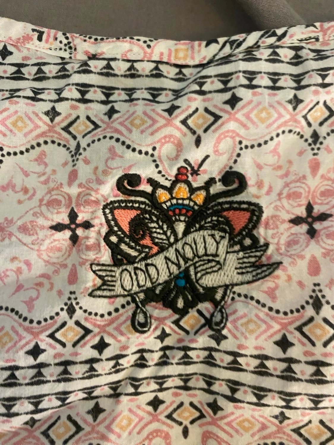 Mönstrad kortärmad blus💕🫰 - 3