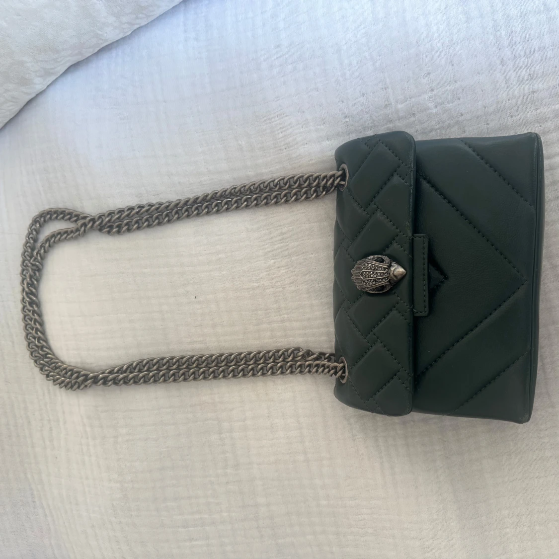 Grön quiltad handväska Kurt geiger 