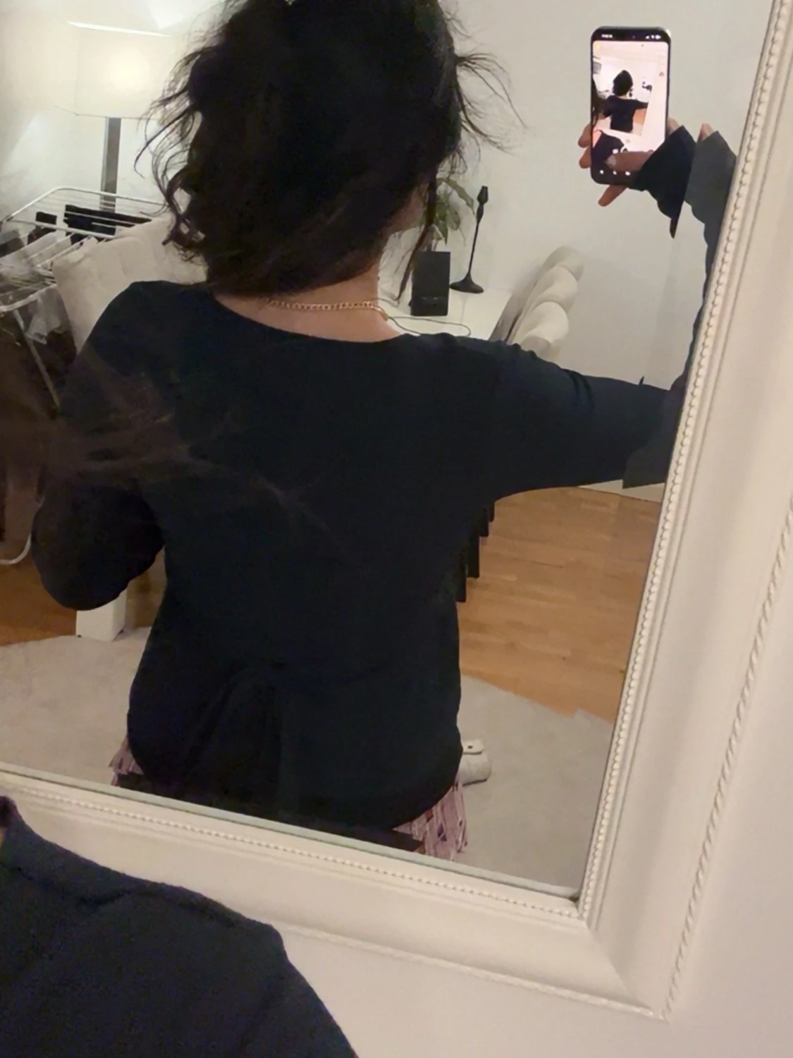 Mörkblå tie back topp från Nelly  - 1