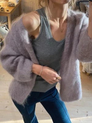 Trekvartsärmad mohair kofta - SÅ snygg