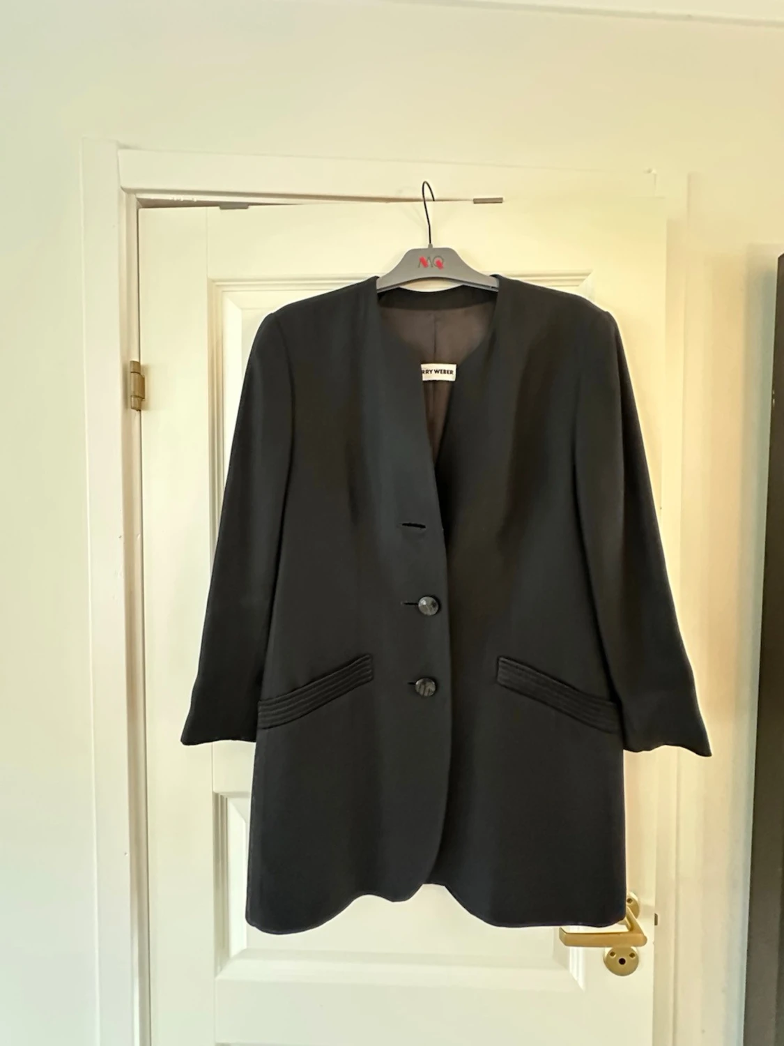 Fin Svart oversized kavaj från Gerry Weber Stl 38  - 2