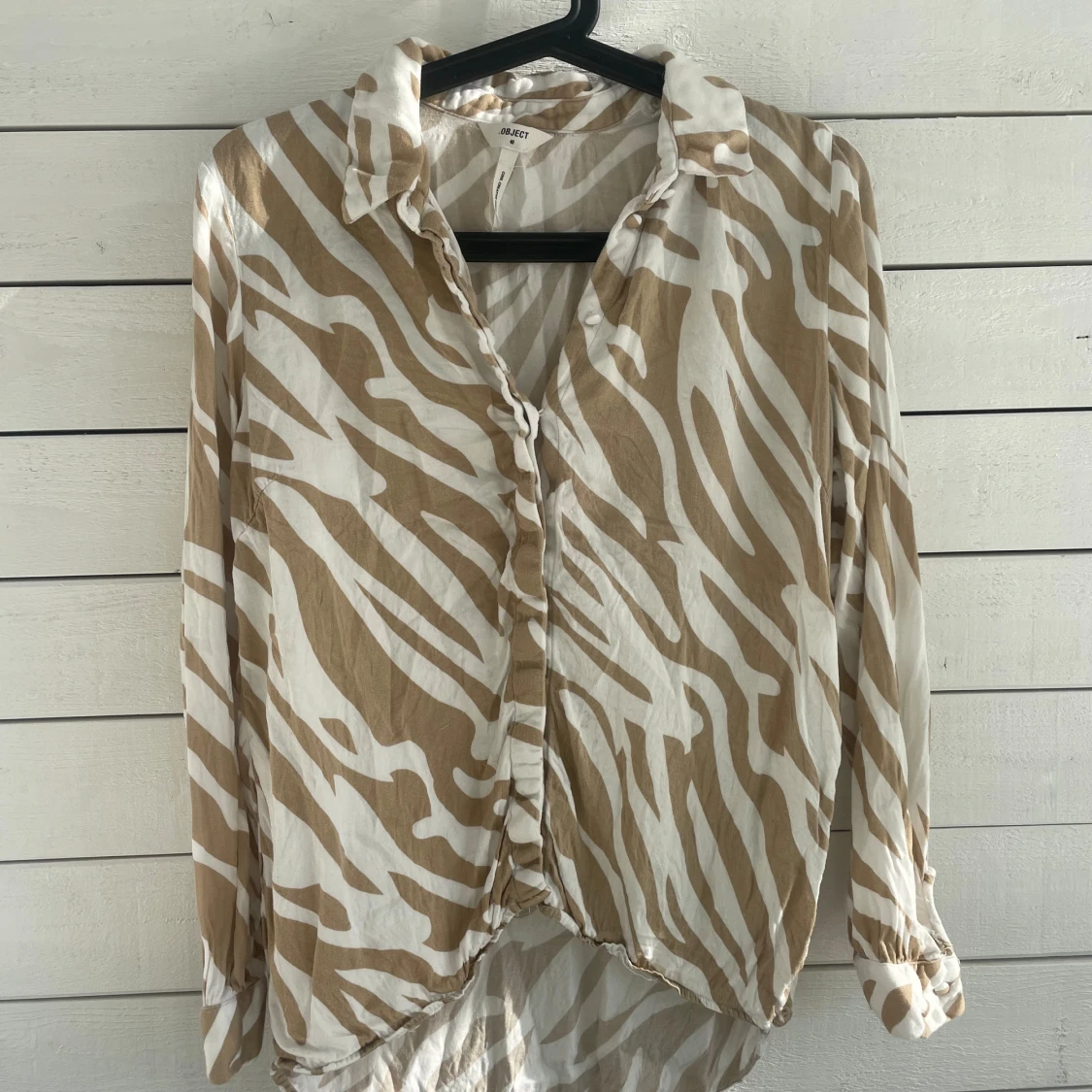 Zebramönstrad skjorta från Object - 1