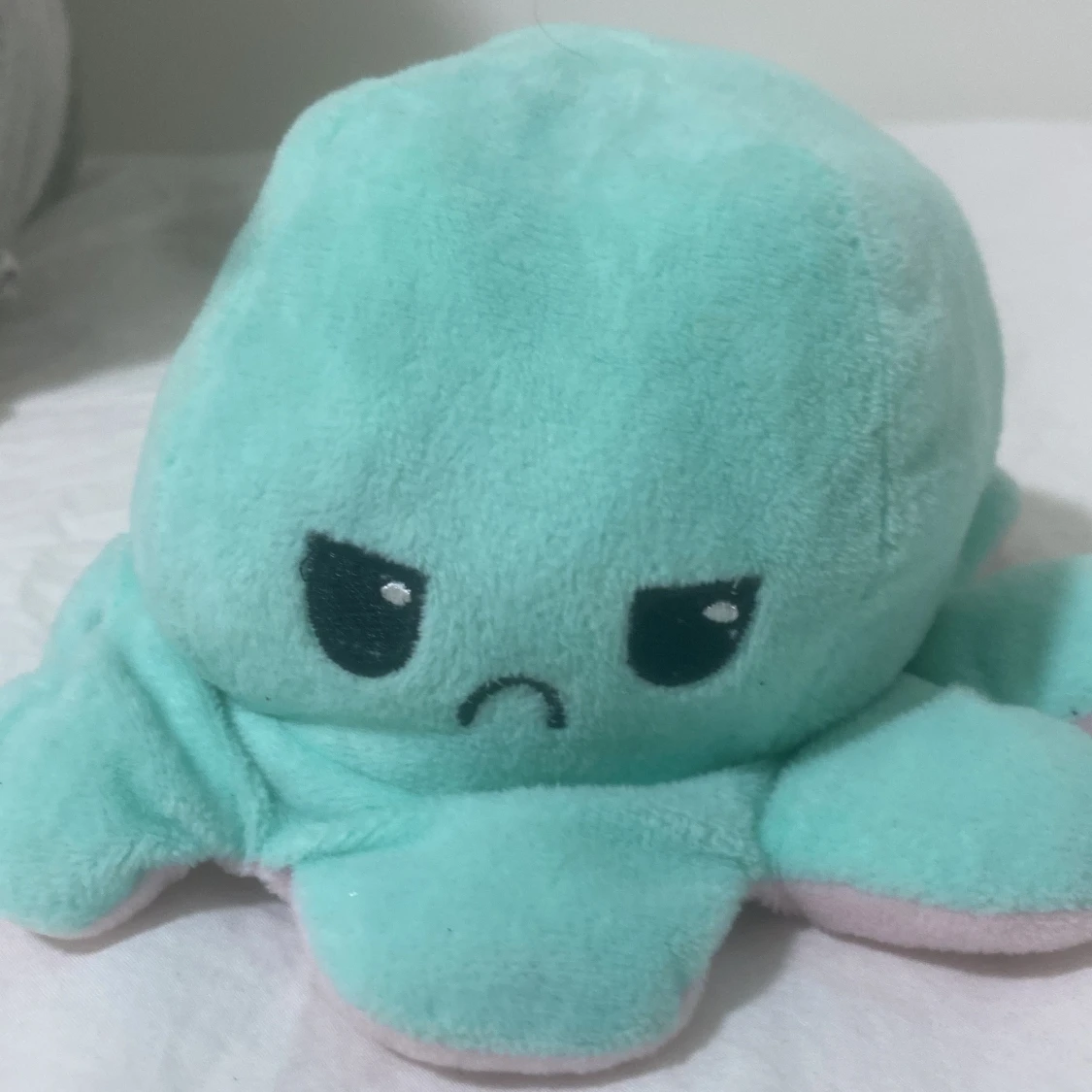 Vändbar bläckfisk plushie - 1