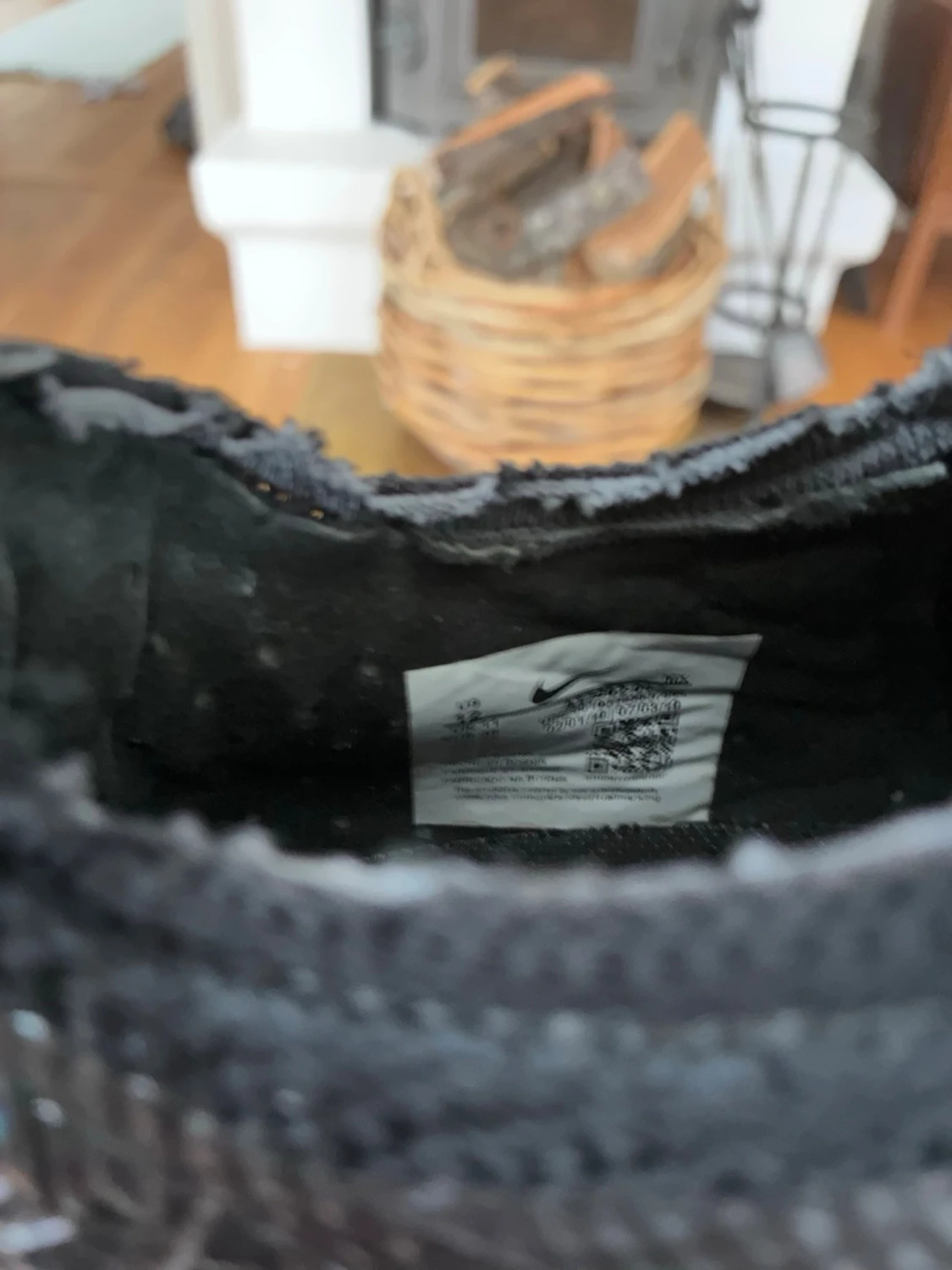 Svarta Nike fotbollsskor med snörning - 5