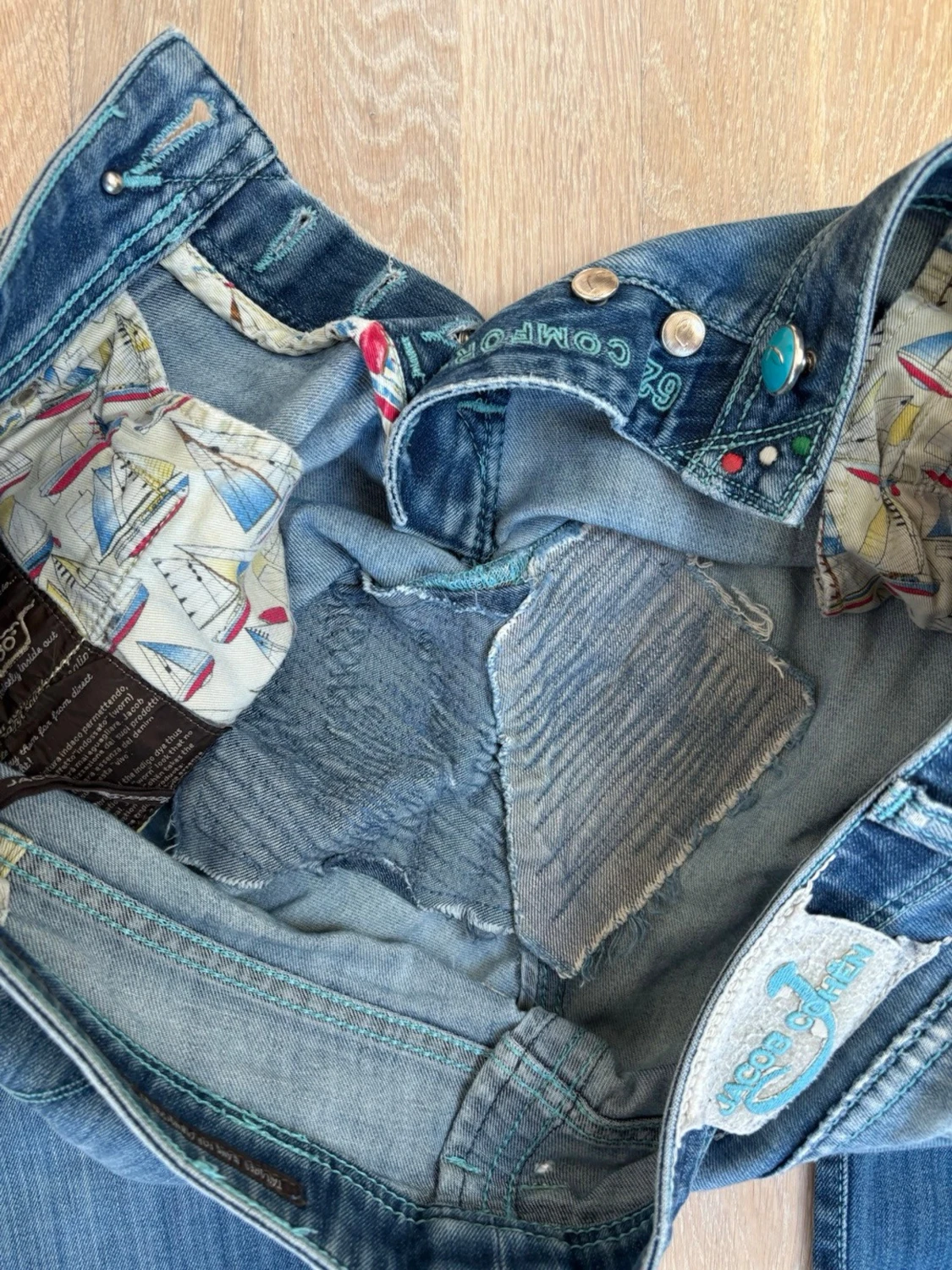 Blå slim jeans från Jacob Cohen 622.c - 5