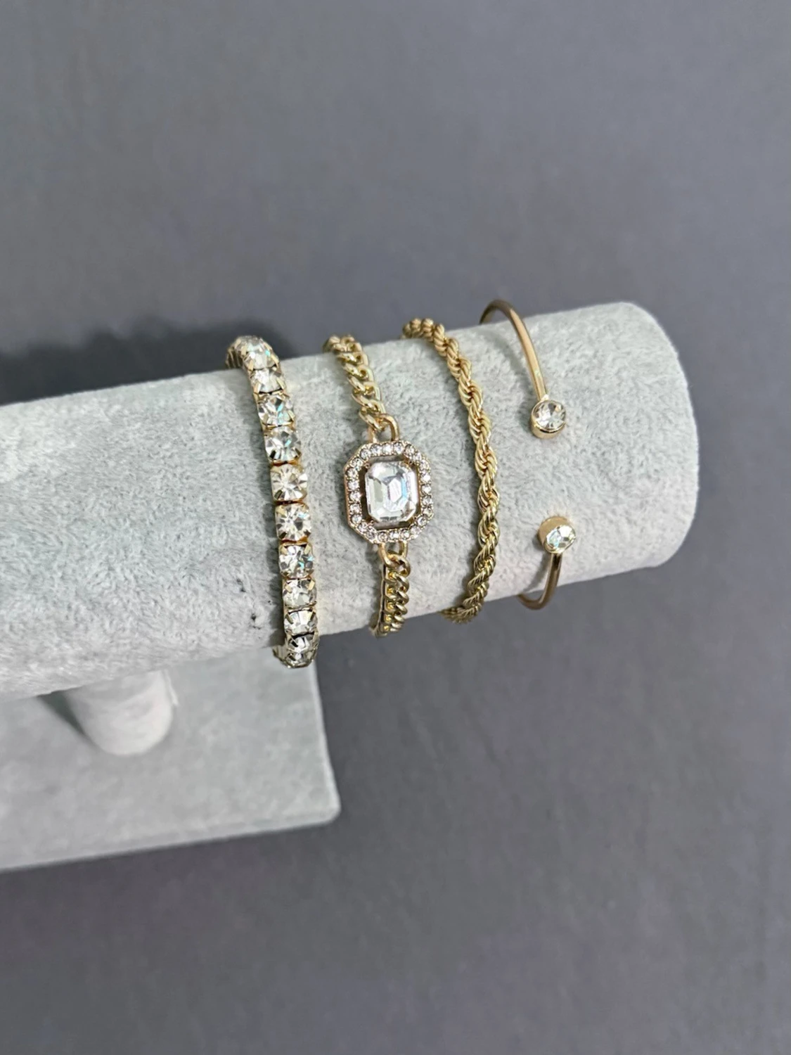 Guld Armband Set - 2