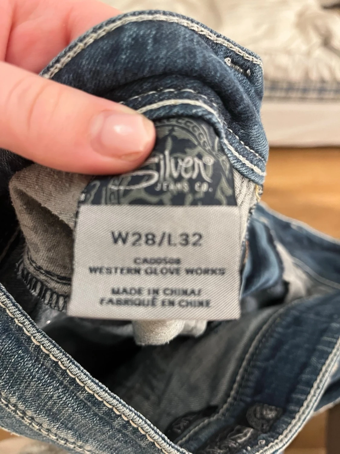 Blå bootcut jeans från Silver Jeans - 1