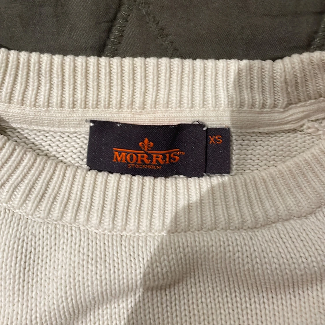 Vit stickad tröja från Morris XS - 2