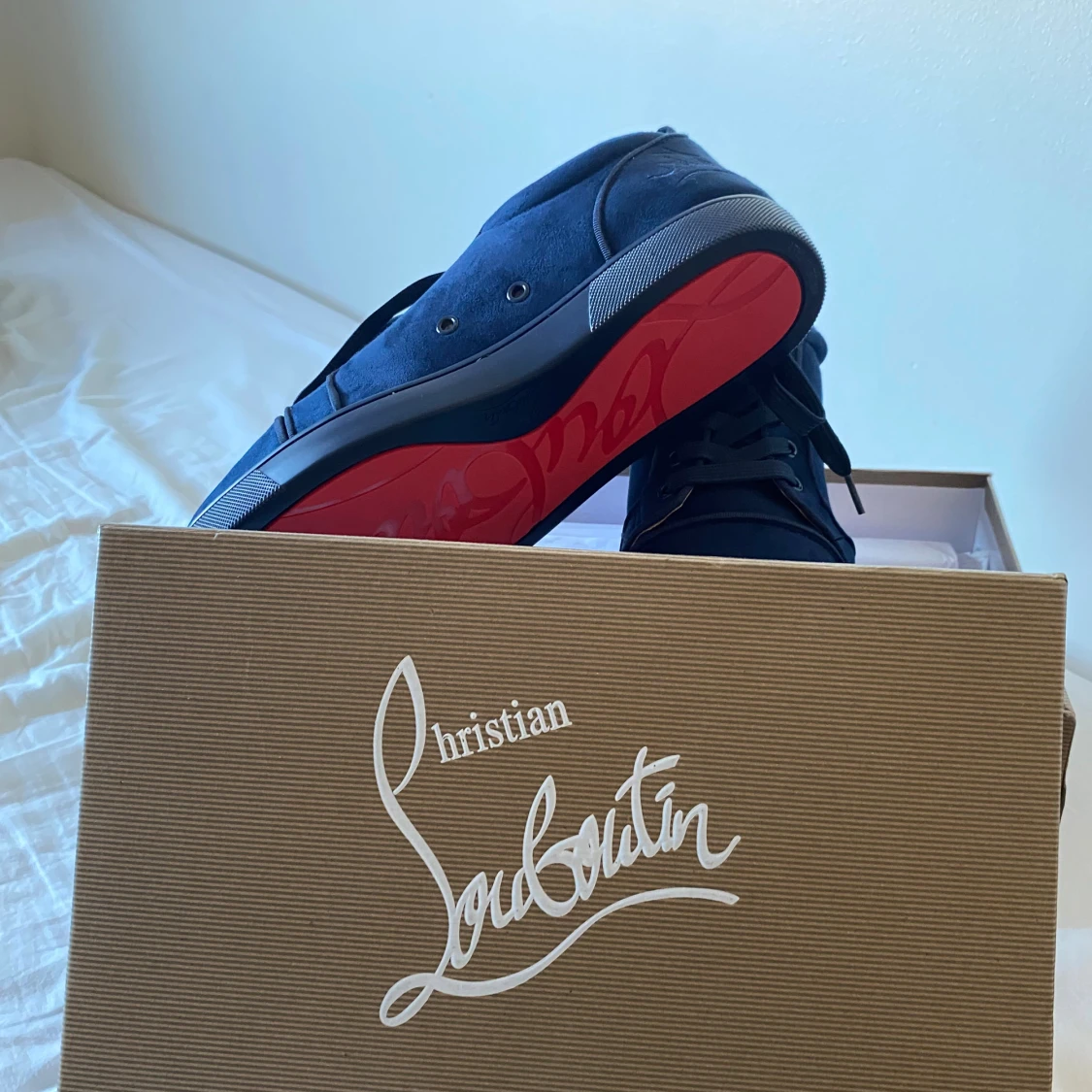 Mörkblå sneakers från Christian Louboutin - 1