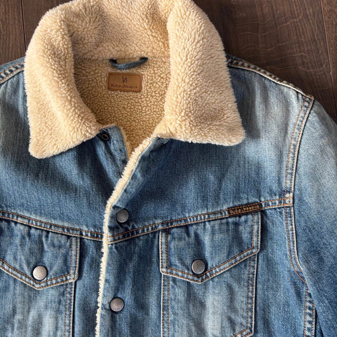 Blå jeansjacka Nudie Jeans - 3