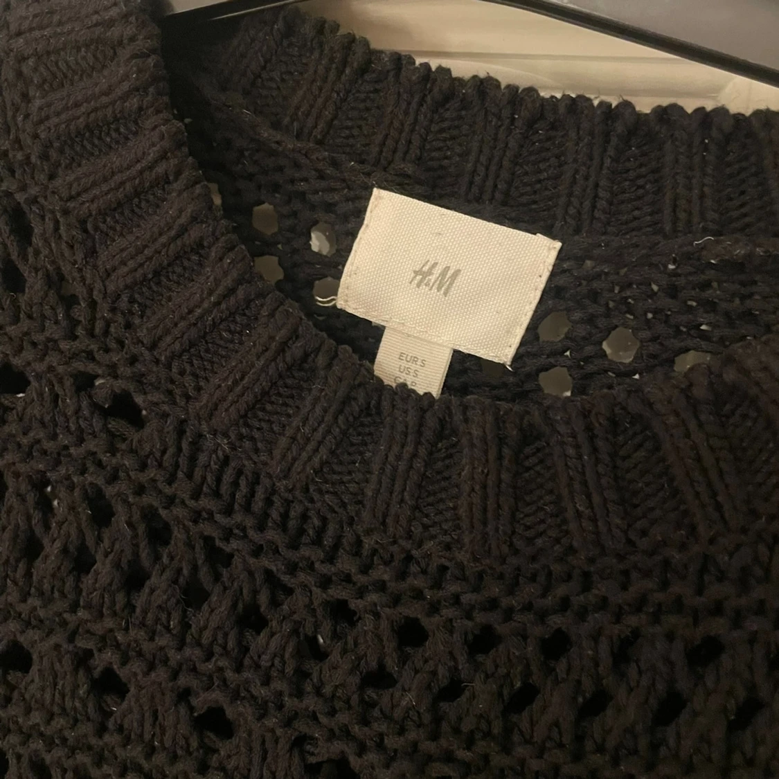 Svart stickad tröja från H&M - 2