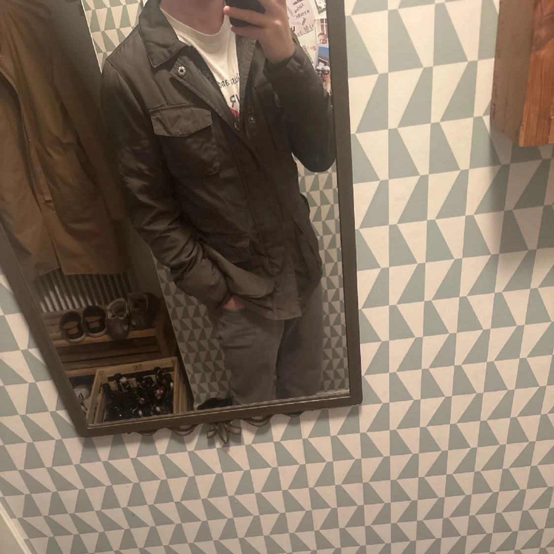 Olivgrön Fieldjacka - 2