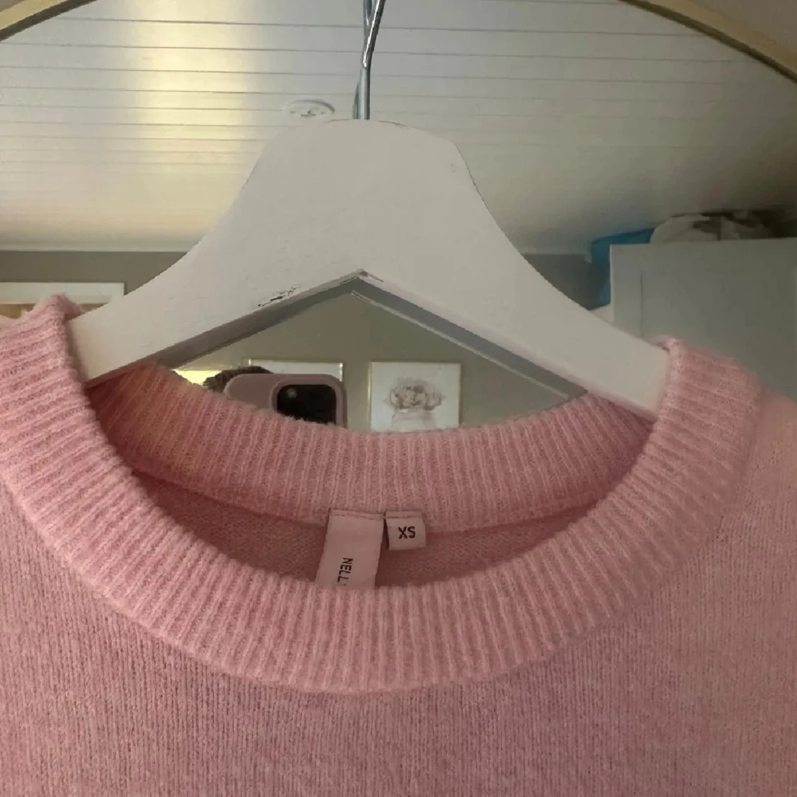 Ljusrosa stickad topp från nelly - 2