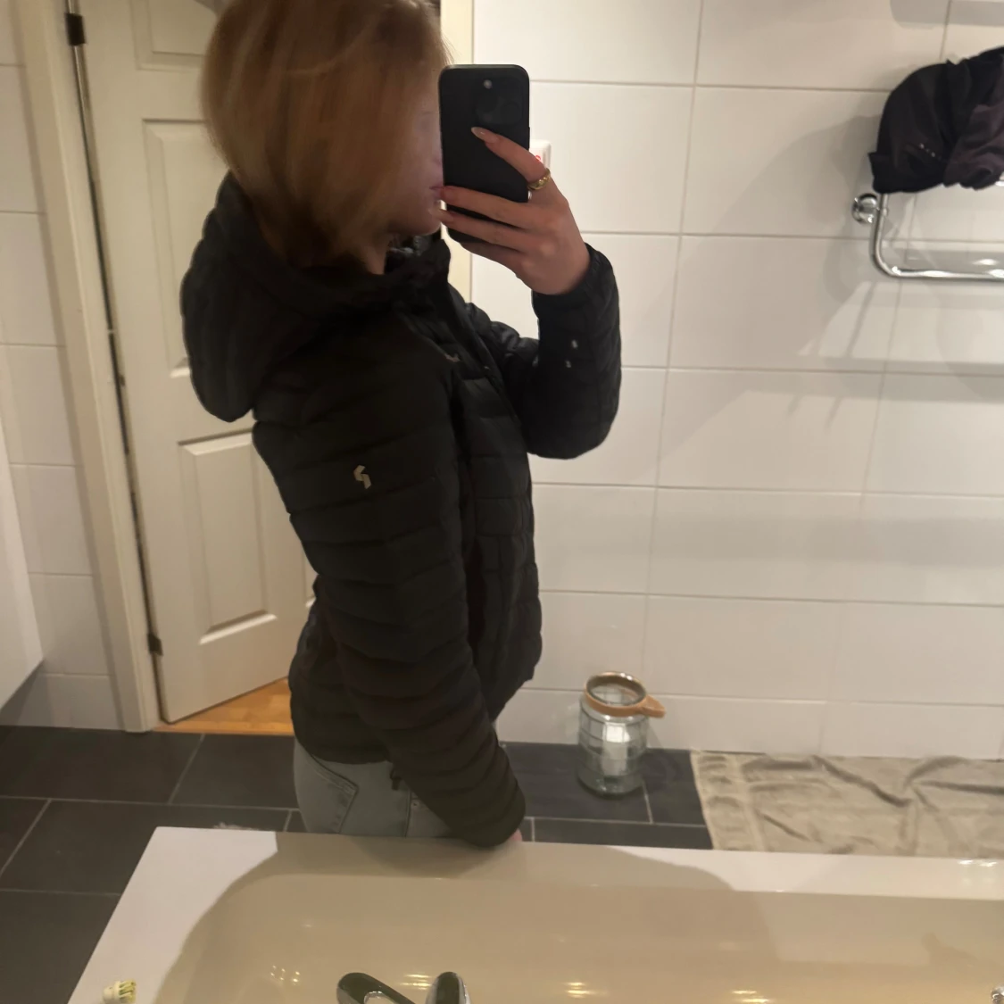 Svart pufferjacka Peak Performance S - 1