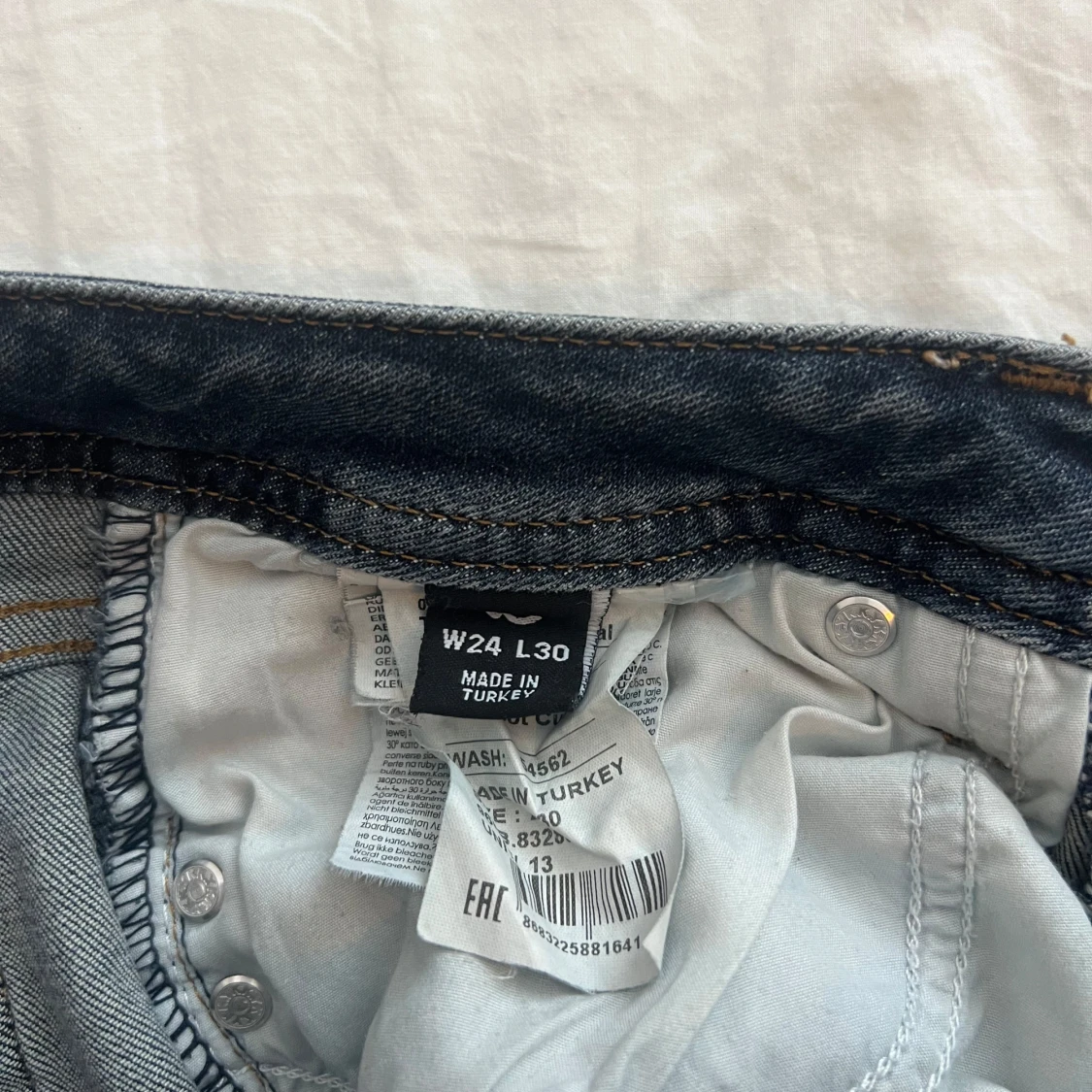 Blå bootcut jeans från LTB, W24 L30 - 3