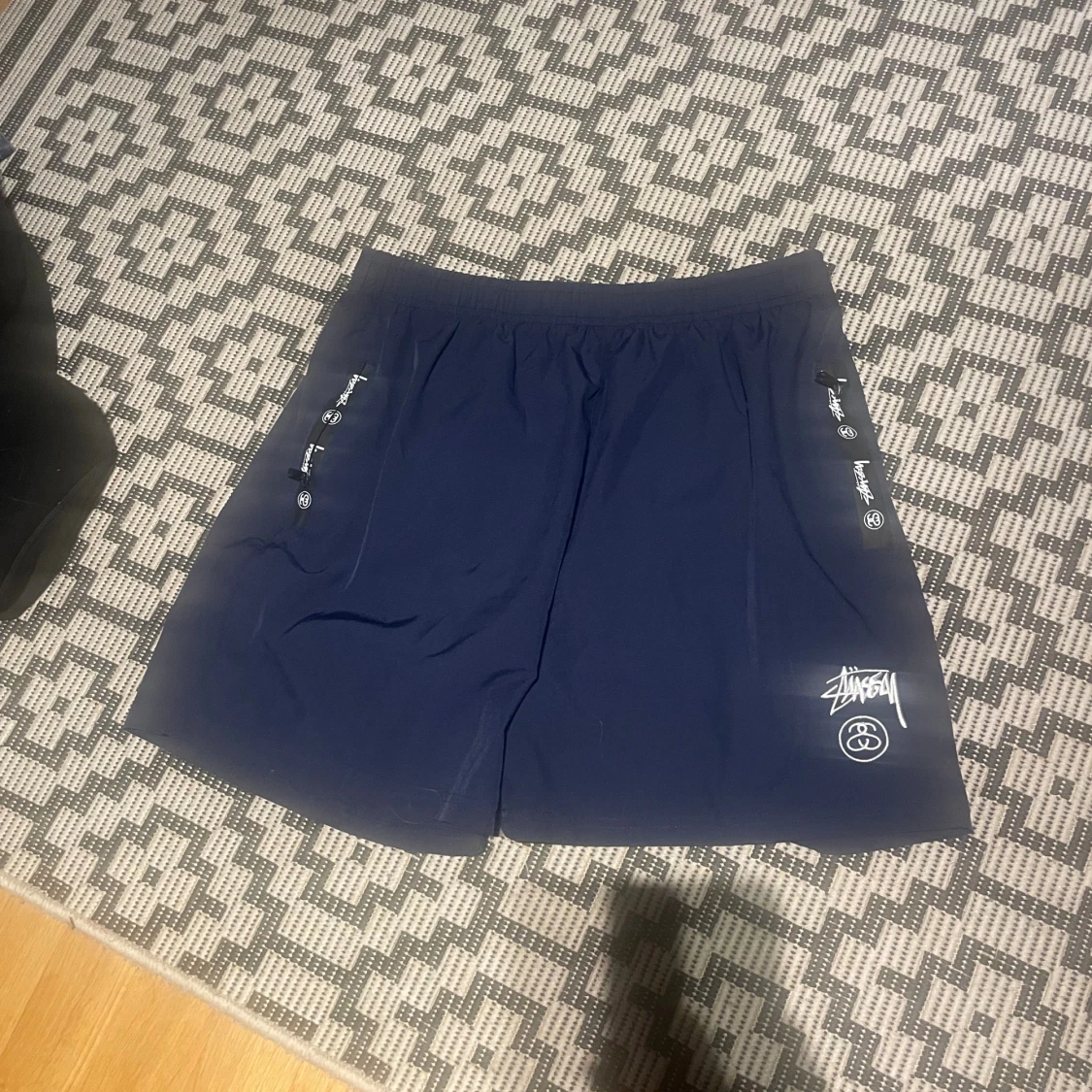Mörkblå Stüssy shorts S/M