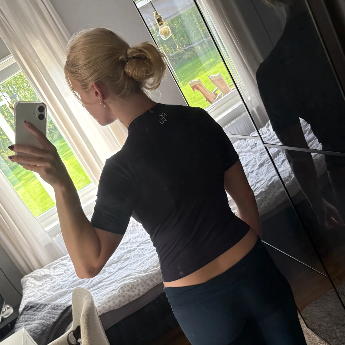 Marinblå tight träningstopp från H&M - 2