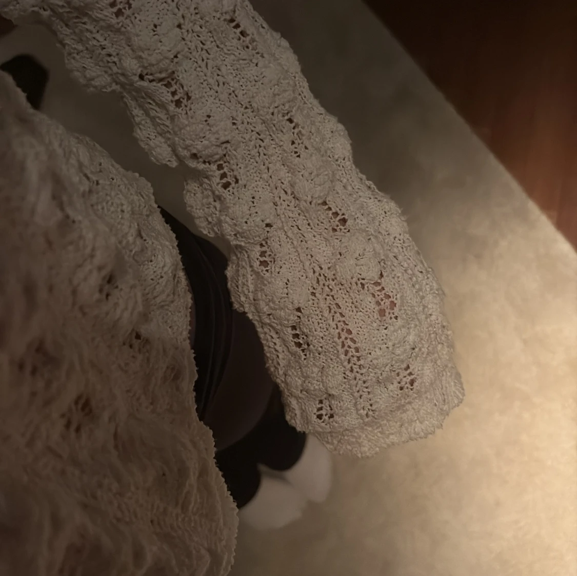 Vit stickad kofta från MNG - 2