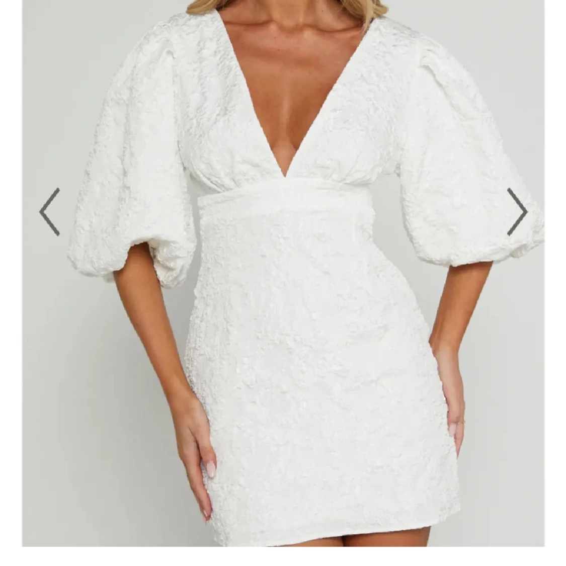 Vit showpo klänning - 1