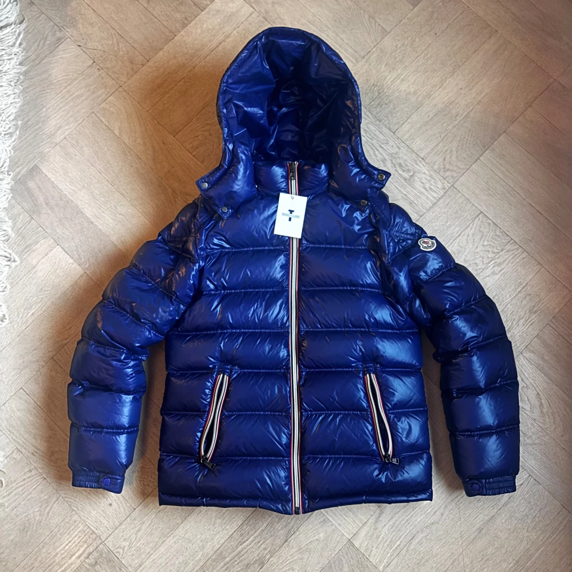 Blå Moncler vinterjacka