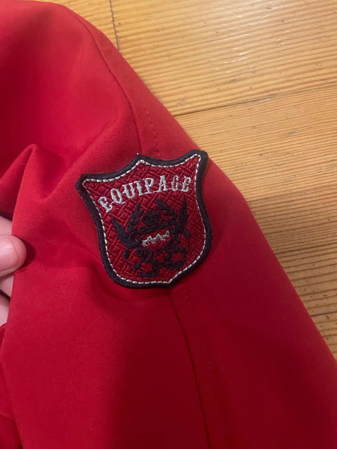 Röd vindjacka från Equipage, stl L - 2