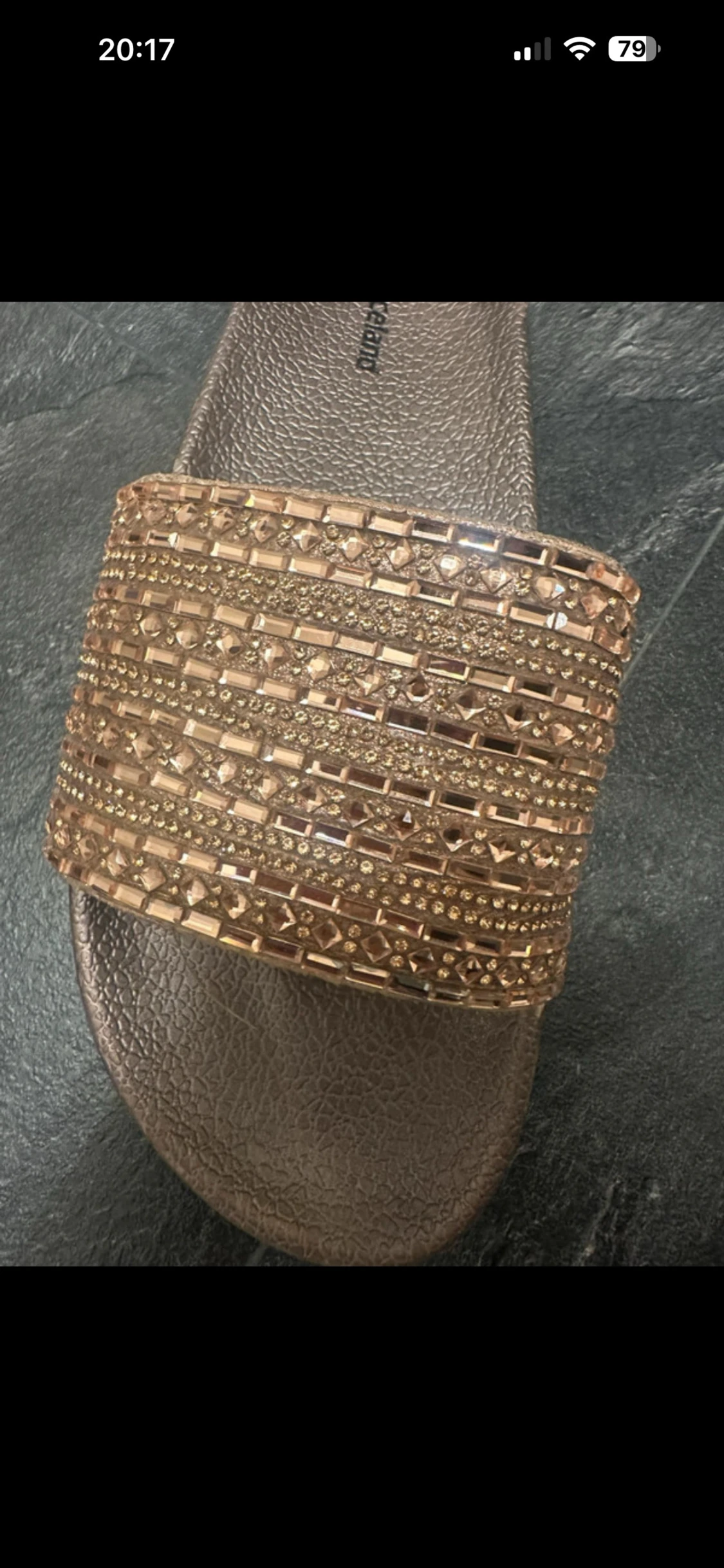 Glittriga guldiga sandaler Graceland - 2