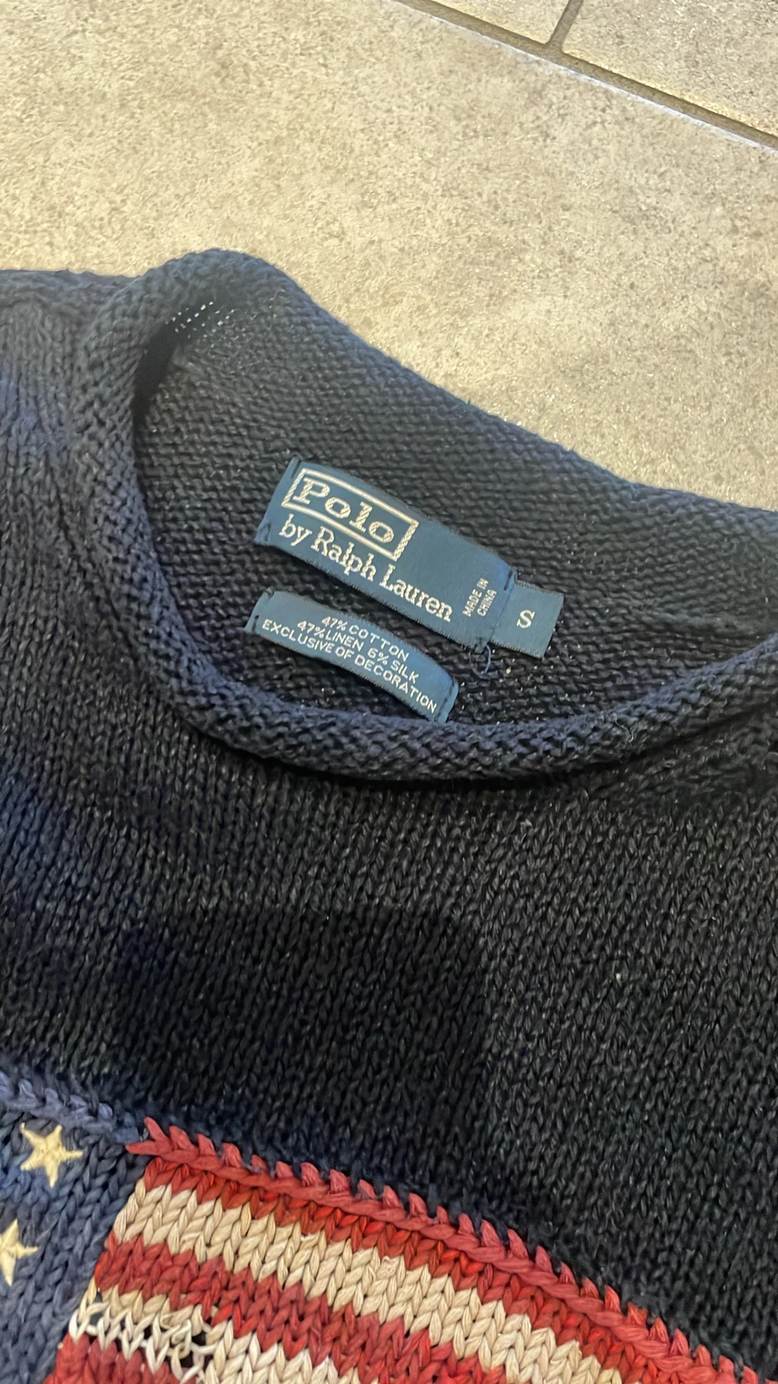 American flag Ralph Lauren stickade tröja  - 4