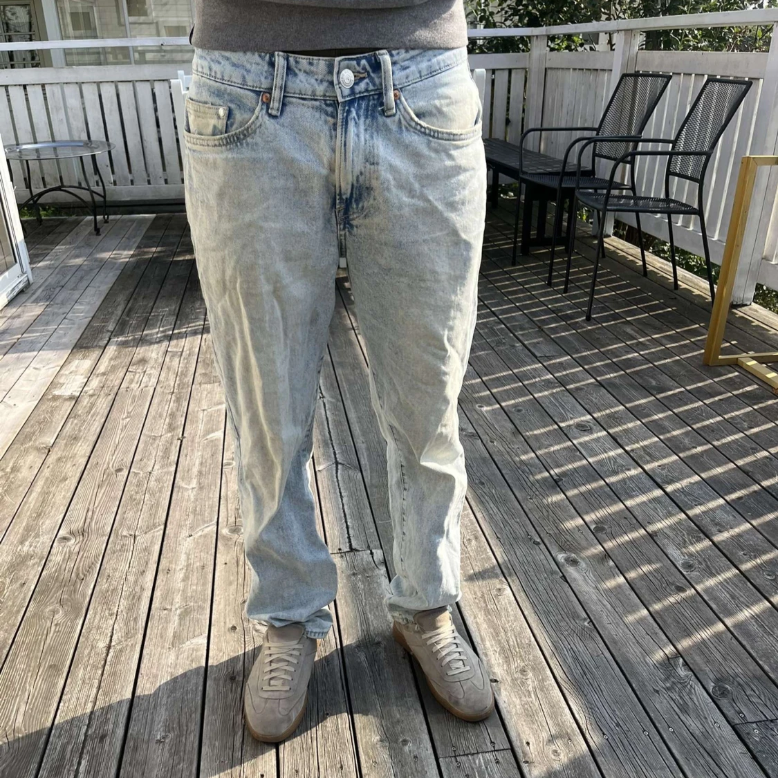 ljusblå jeans regular fit 