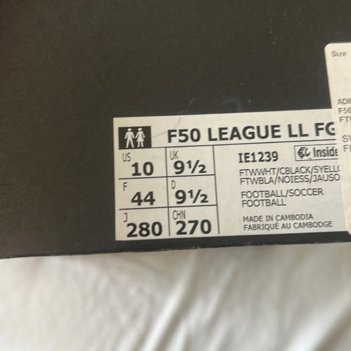 Adidas F50 fotbollsskor vit/röd - 4