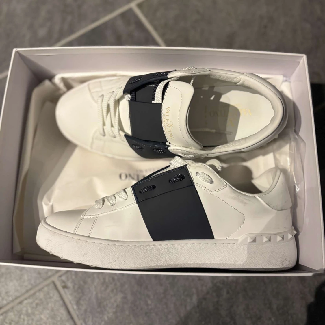 Valentino Garavani Open sneakers vit/svart - 2