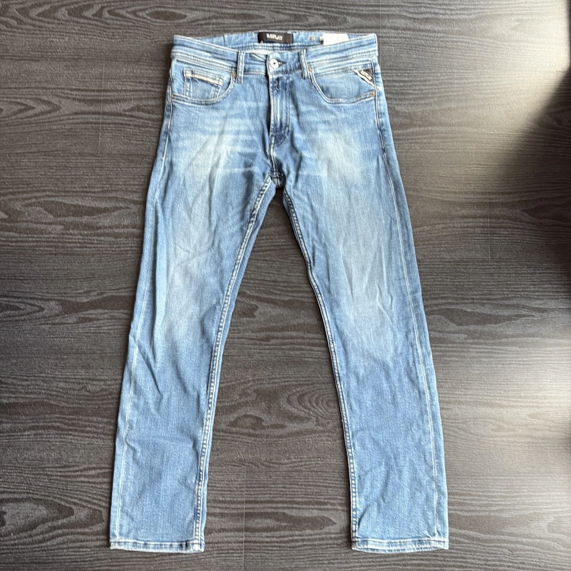 Replay ljusblå jeans straight fit - 1