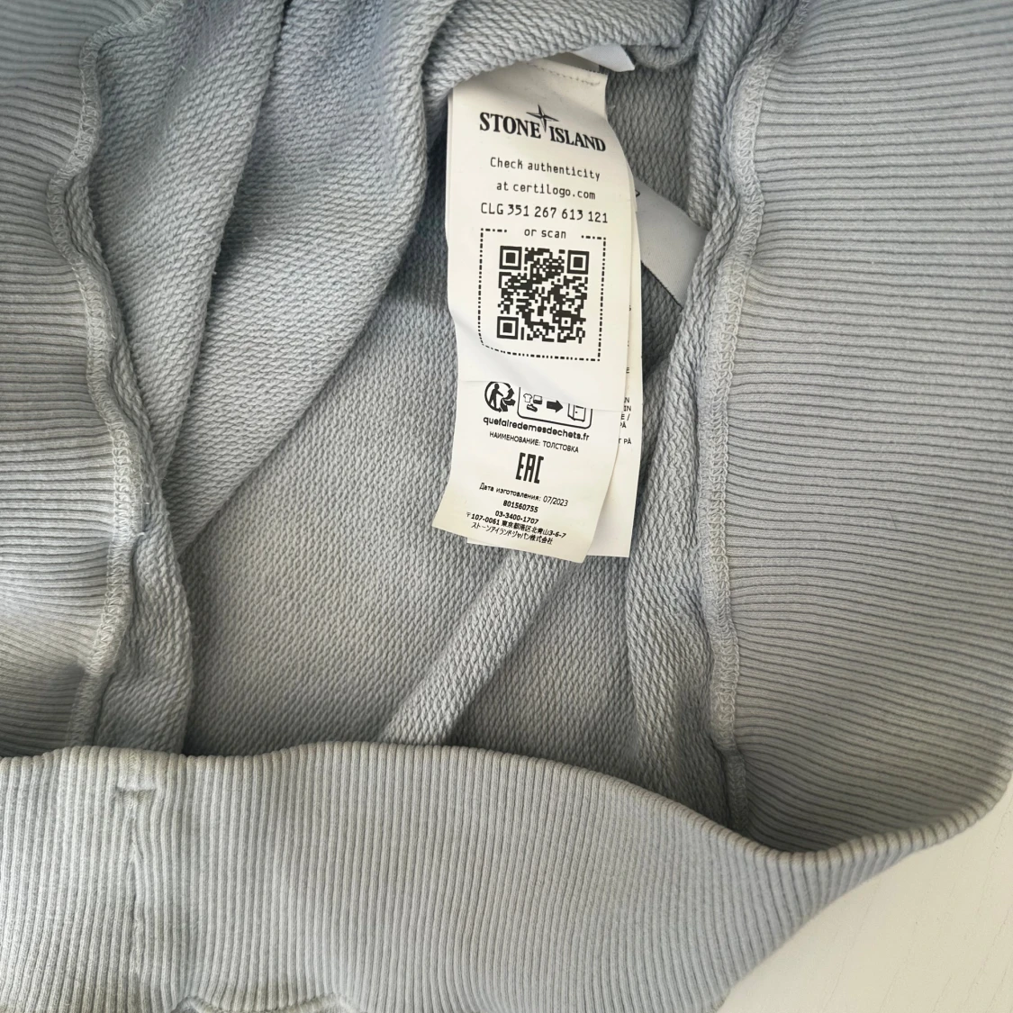 Ljusblå sweatshirt från Stone Island - 3