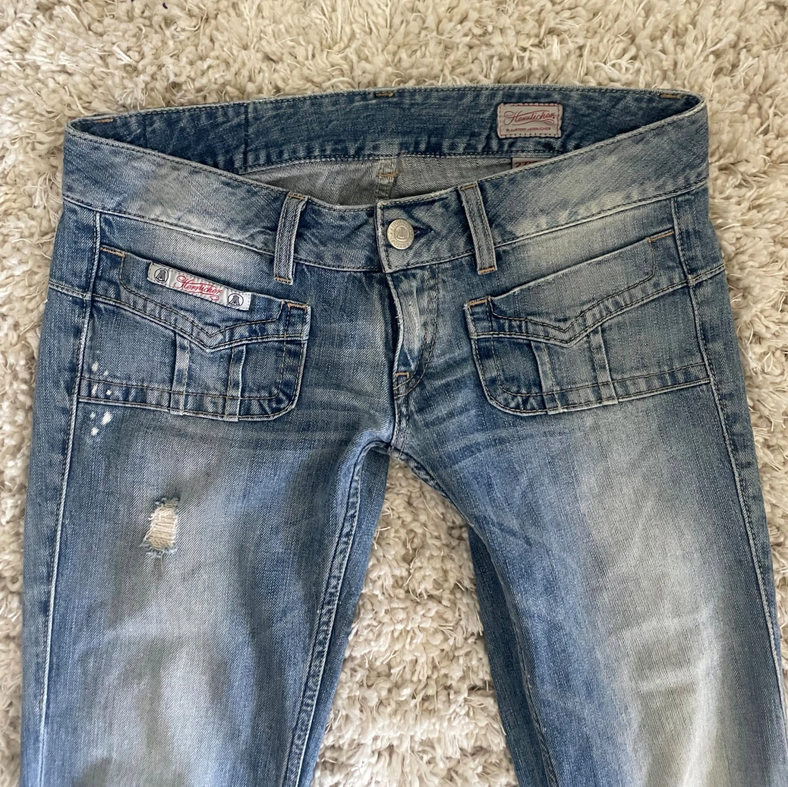 Superlågmidjade jeans från Herrlicher, storlek 27/34 - 1