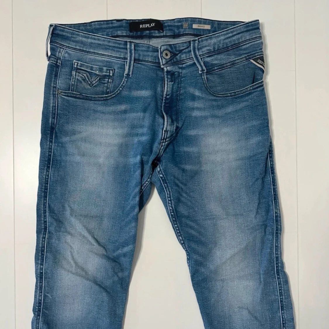 Blå Replay Anbass jeans herr - 3