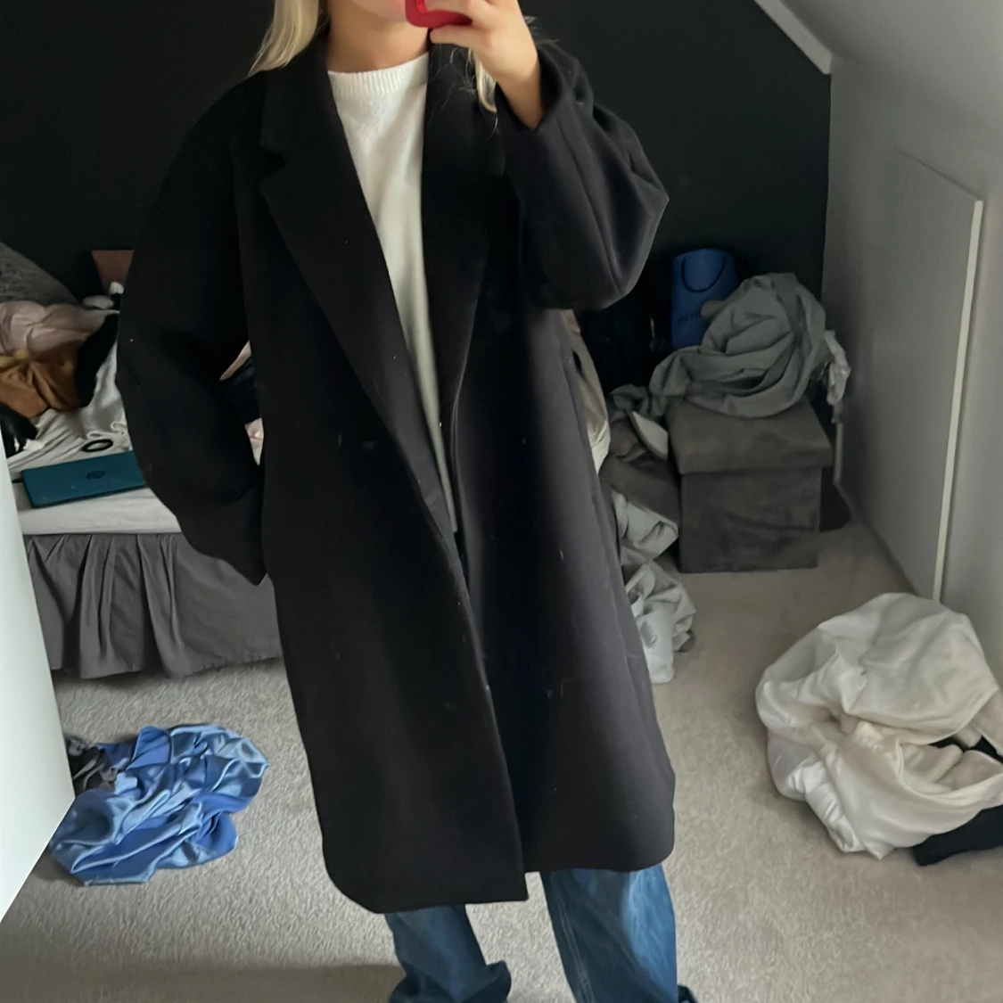 Svart kappa från H&M i storlek M