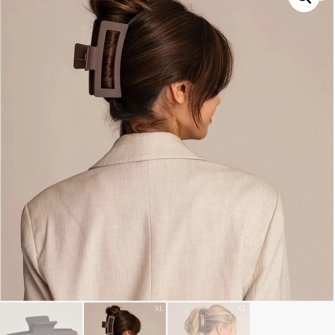 Lila XL hårklämma från Léonie - 4