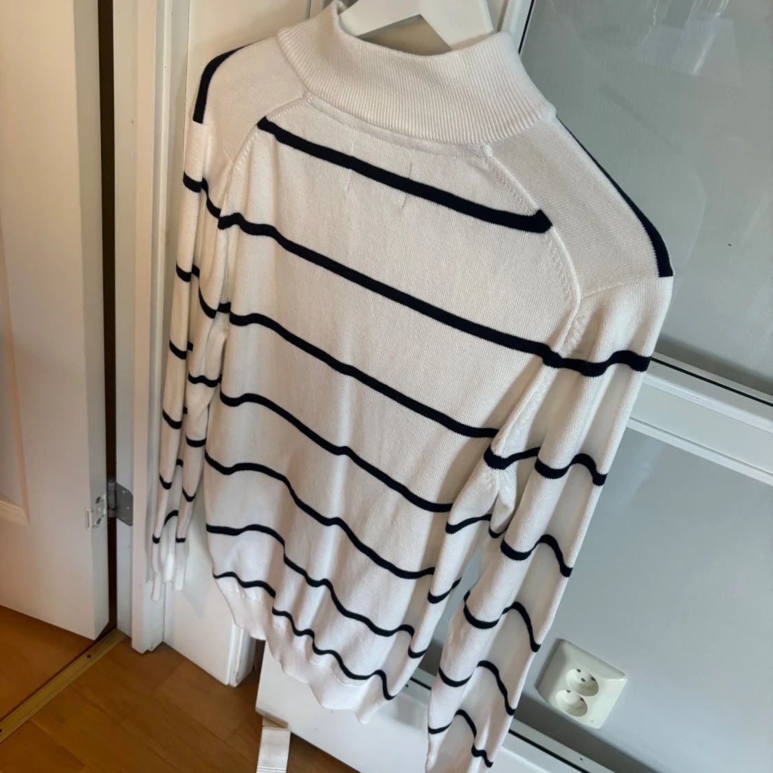 Vit randig half zip-tröja Bondelid - 1