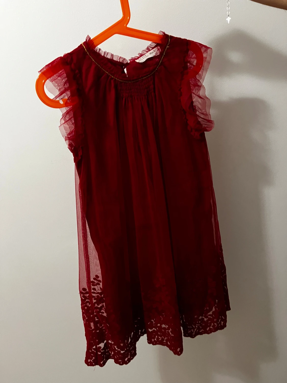 Röd tyllklänning från Zara Girls - 1