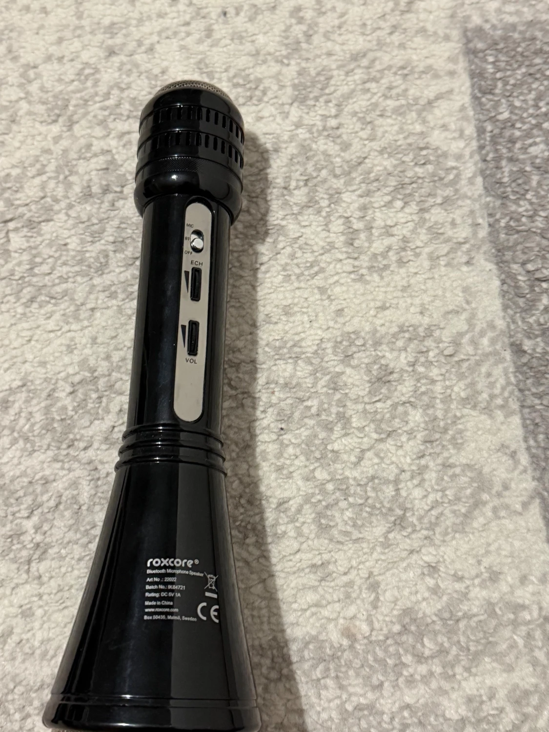 Roxcore Bluetooth Microphone Speaker använd