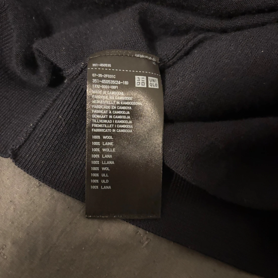 Marinblå stickad tröja från Uniqlo - 3