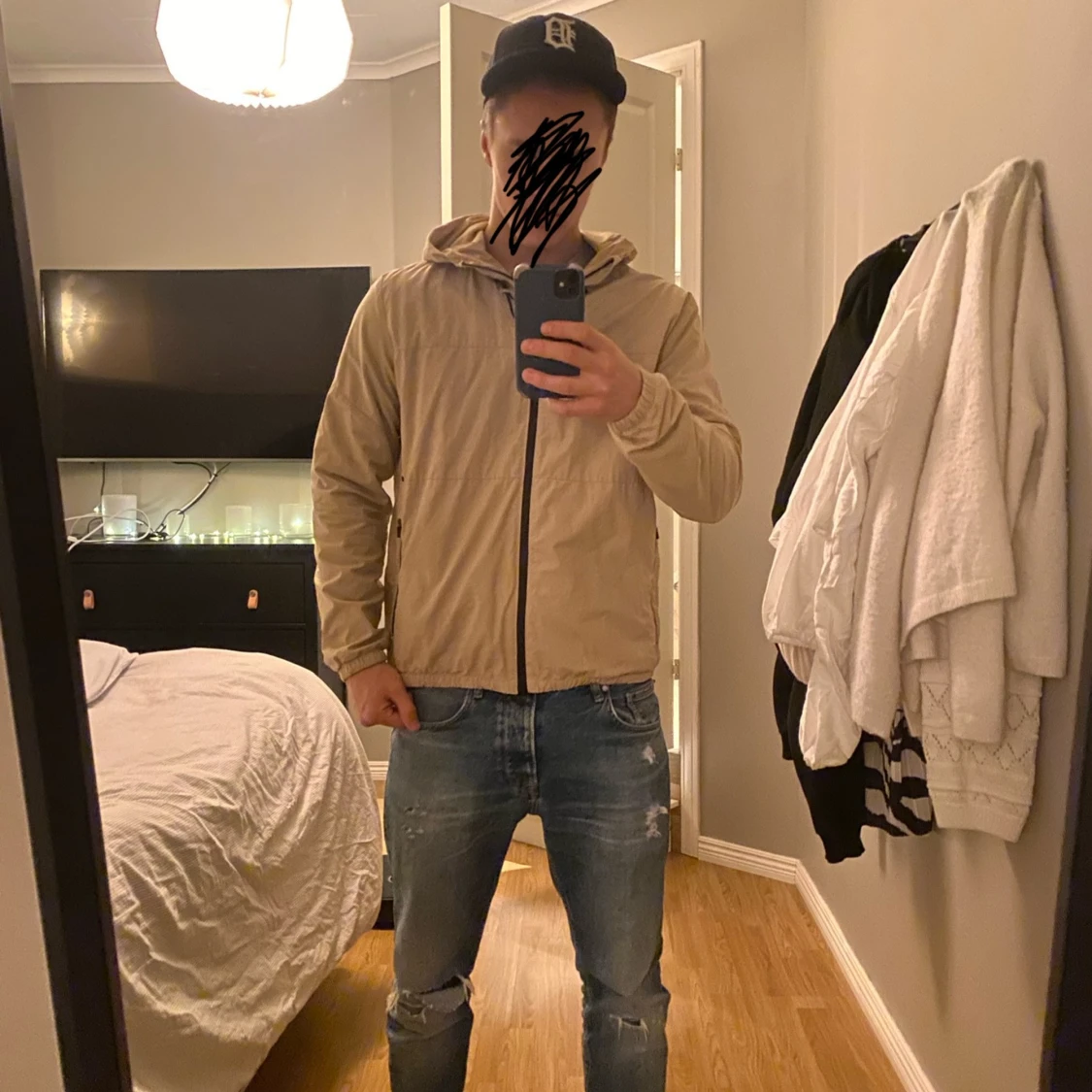 Beige vindjacka från Zara