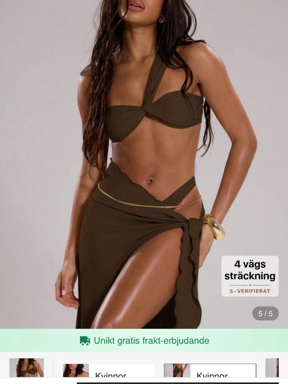 Brunt bikini set från SHEIN - 1