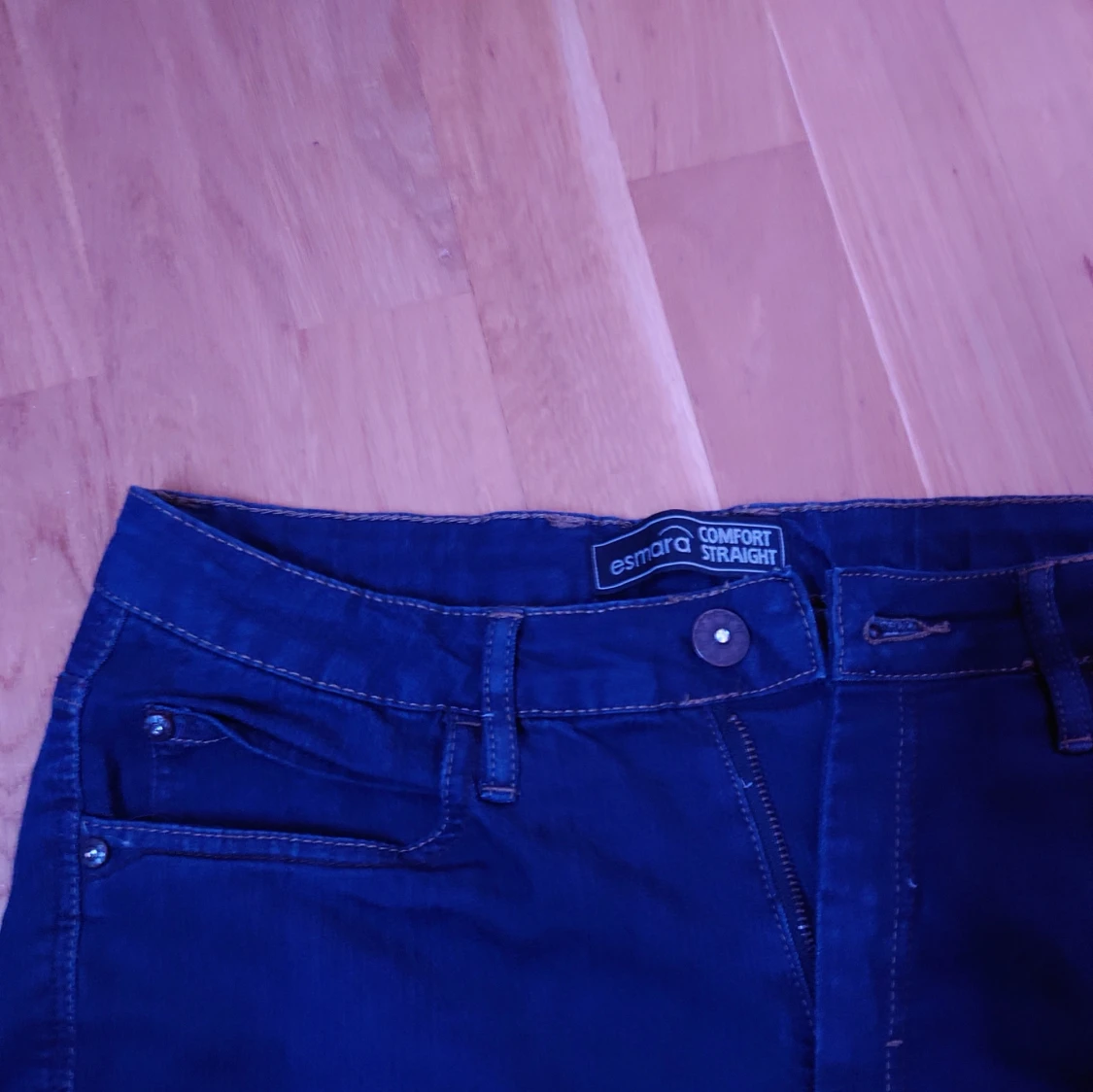 Mörkblå Comfort Straight jeans Esmara - 1