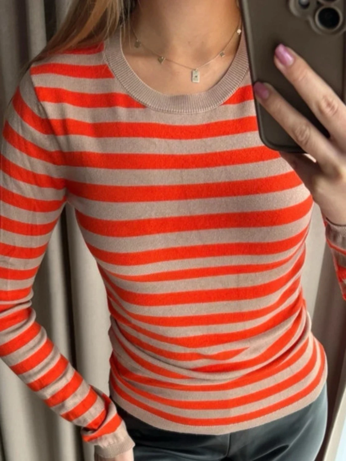 randig stickad tröja!