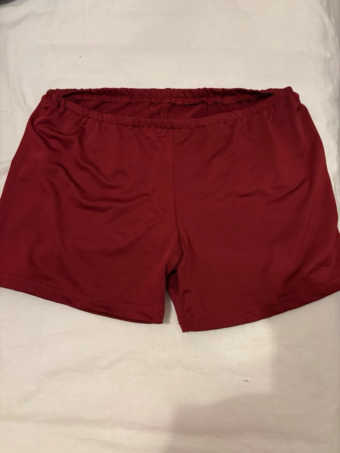 Röd satin klänning  - 3