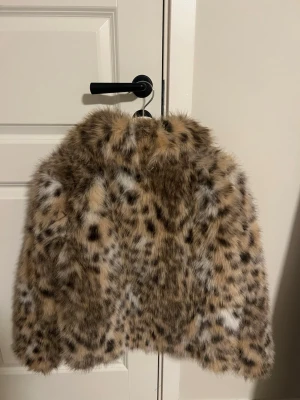 Leopardmönstrad pälsjacka - Superfin (fusk) pälsjacka med leopardmönster från shein. Nypris 500
